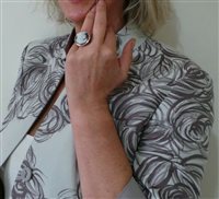 Anello Cameo Italiano Donna Madame Deco in Argento Madreperla A201-12 - A201-12